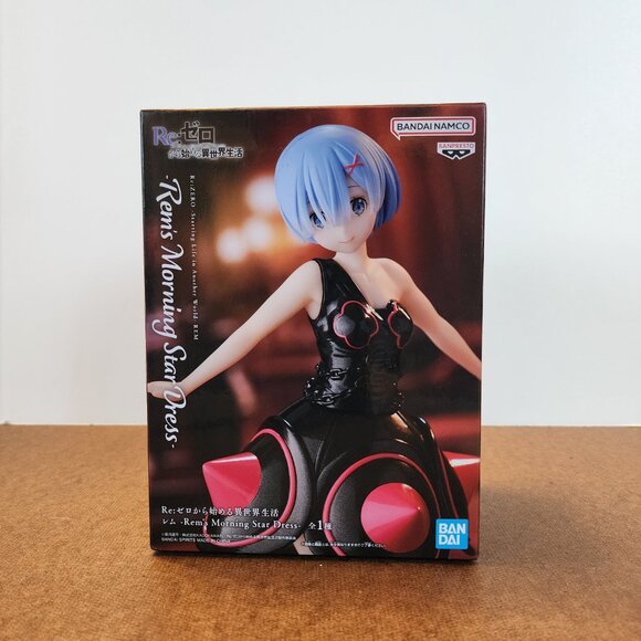 New Banpresto Re: Zero Rem Morning Star Dress Figure Japan Toreba - Picture 2 of 5
